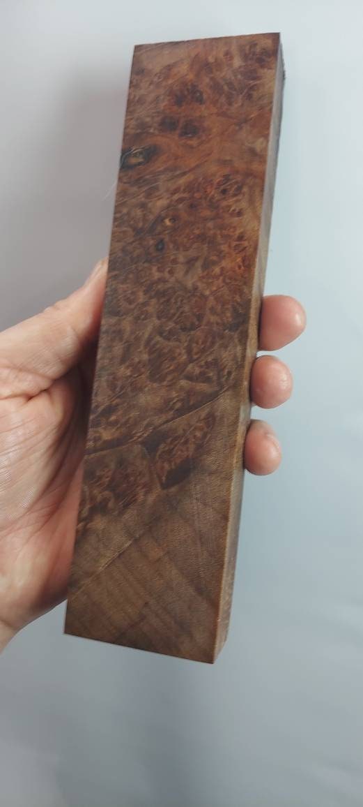 PREMIUM a stabilized maple burl block.