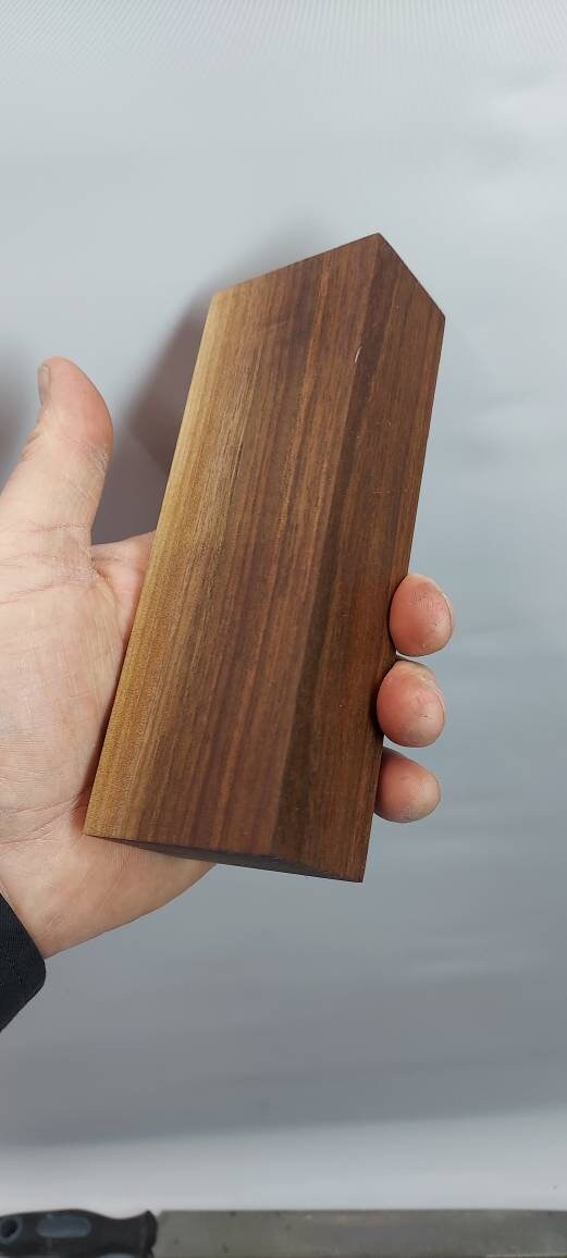 Beautiful stabilized walnut knife block.