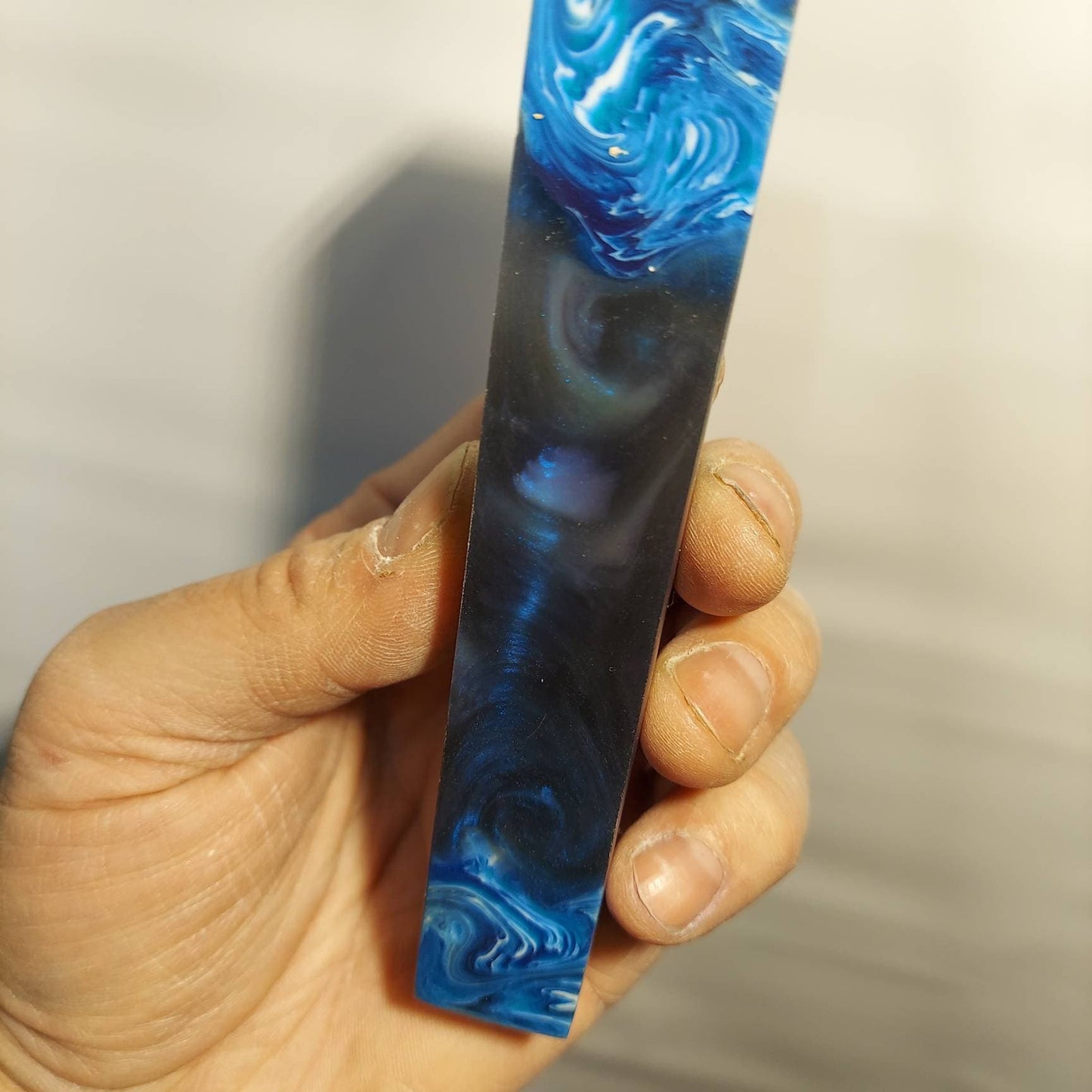 Premium Faux burl alumilite resin hybrid pen blanks.