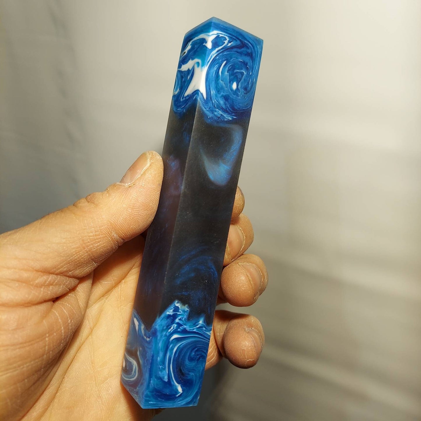 Premium Faux burl alumilite resin hybrid pen blanks.