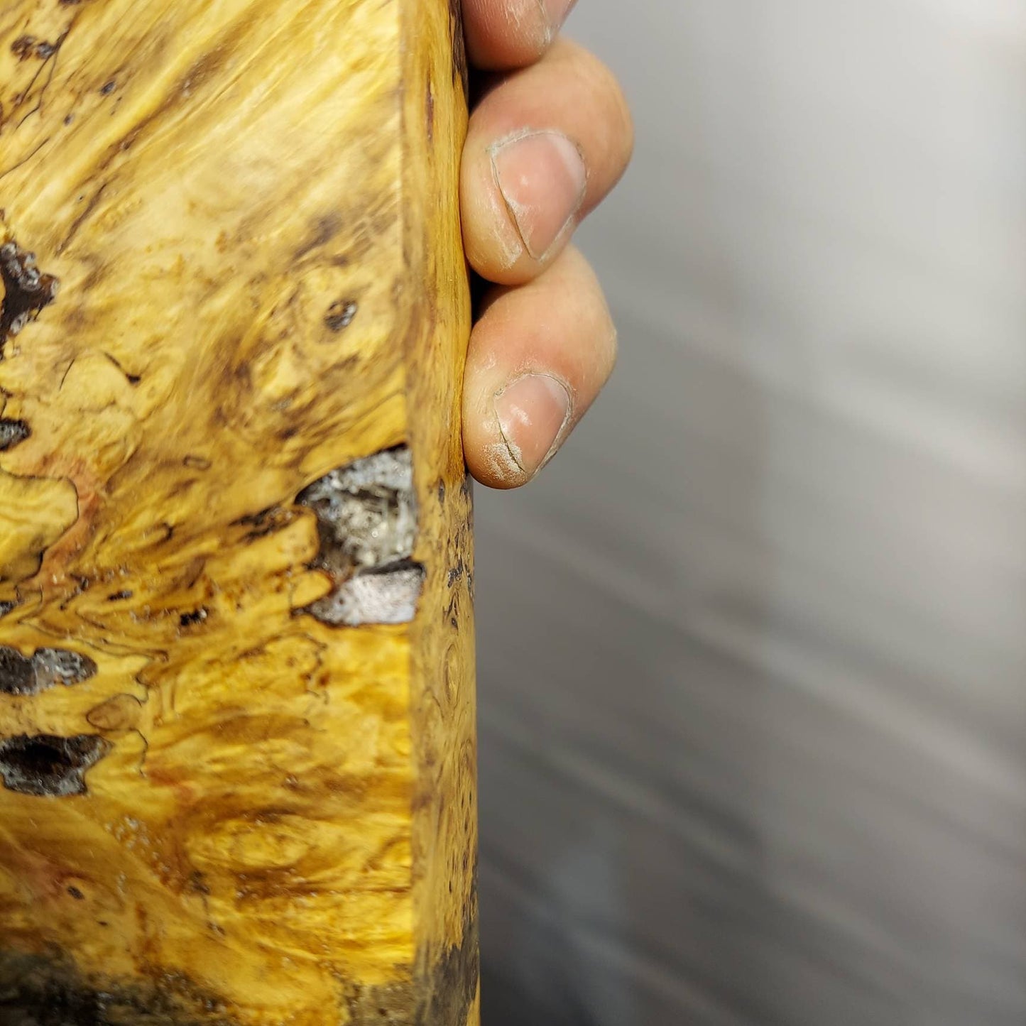 Premium stabilized buckeye burl cue blank. Stabwood hybrid blank