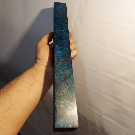 PREMIUM dye stabilized Buckeye Burl cue blank. Stab wood