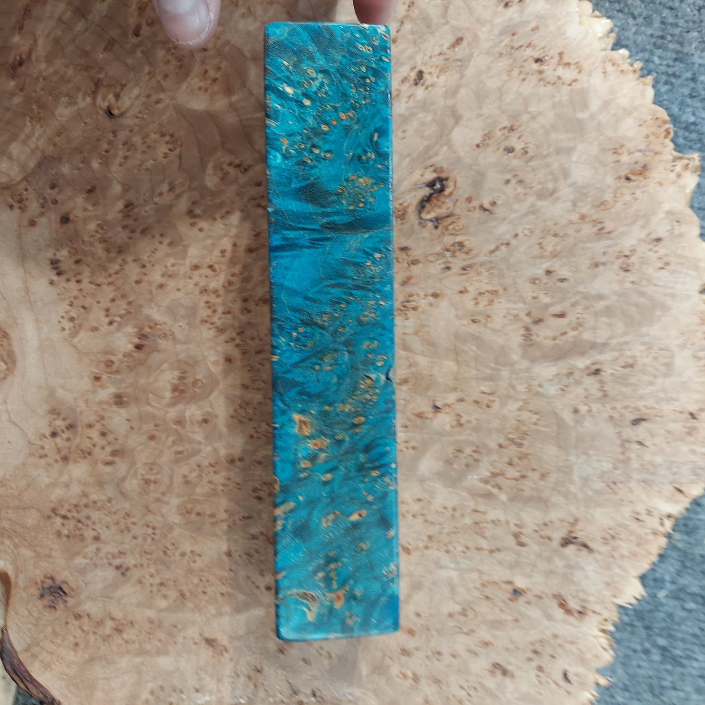 Premium stabilized maple burl block.