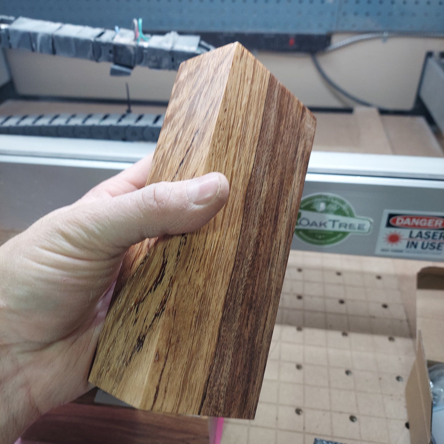 Stabilized spalted maple block