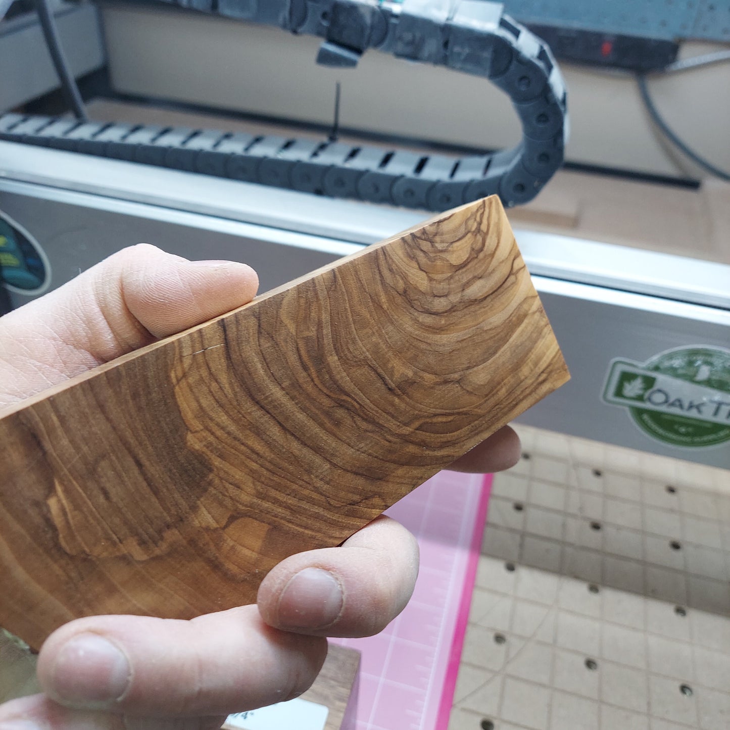 Stabilized Olive wood knife block