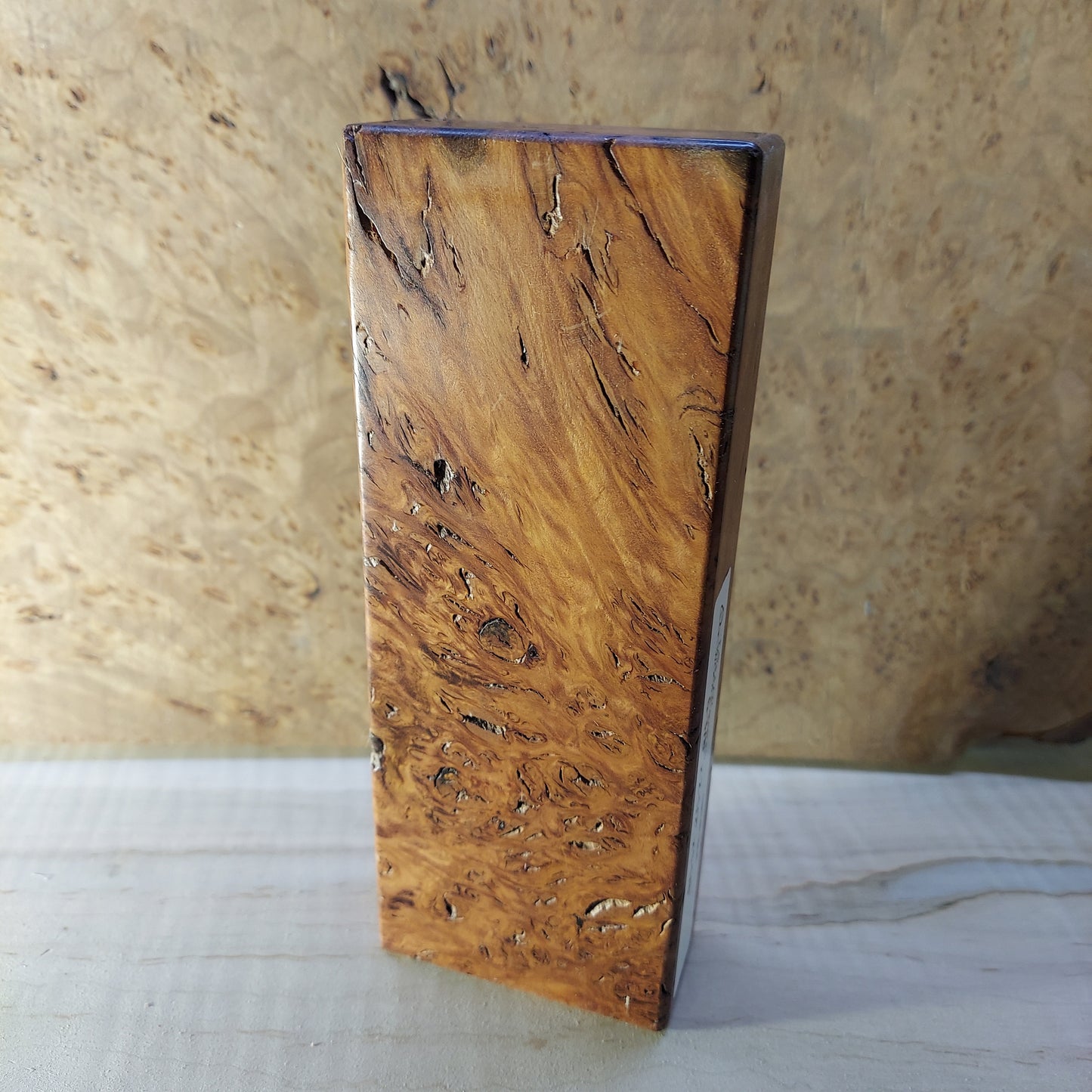 Rare Jarrah  burl knife block.